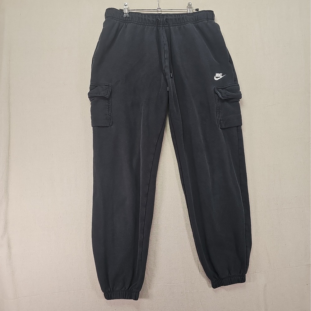 Nike Men's Large Black Sportswear Club Fleece Cargo Sweatpants DD8713-010
